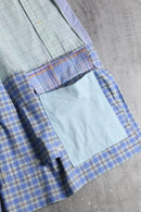 ''Remake''patchwork design shirt half pants