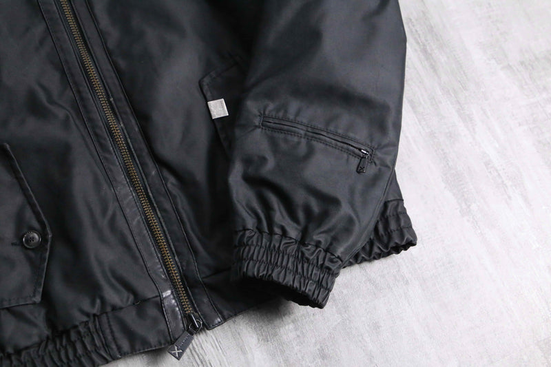 RICHMOND leather switch G-9 type harrington jacket