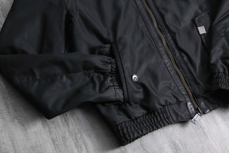 RICHMOND leather switch G-9 type harrington jacket