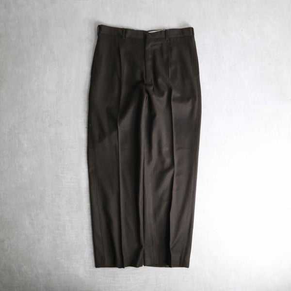 dark brown color wool straight slacks