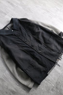 1940-50s french vintage moleskin × pique combi work jacket