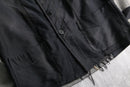 1940-50s french vintage moleskin × pique combi work jacket