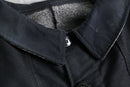1940-50s french vintage moleskin × pique combi work jacket