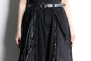 "Re:make" wide flare black denim pants