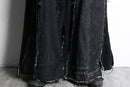 "Re:make" wide flare black denim pants