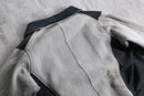 1940-50s french vintage moleskin × pique combi work jacket