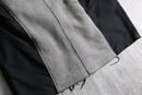 1940-50s french vintage moleskin × pique combi work jacket
