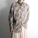 psychedelic eccentric pattern cotton shirt