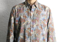 psychedelic eccentric pattern cotton shirt