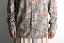 psychedelic eccentric pattern cotton shirt