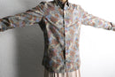 psychedelic eccentric pattern cotton shirt