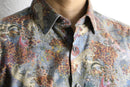 psychedelic eccentric pattern cotton shirt