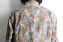 psychedelic eccentric pattern cotton shirt