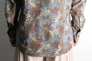 psychedelic eccentric pattern cotton shirt