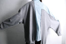 "Re:make" damaged sweat docking stripe shirt