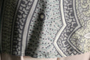 paisley pattern drape silk shirt
