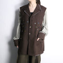 "Re:make" button stitch tailored jacket