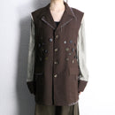 "Re:make" button stitch tailored jacket