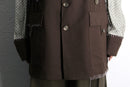"Re:make" button stitch tailored jacket