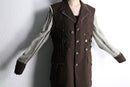 "Re:make" button stitch tailored jacket