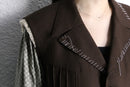 "Re:make" button stitch tailored jacket
