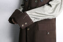 "Re:make" button stitch tailored jacket