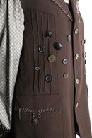 "Re:make" button stitch tailored jacket