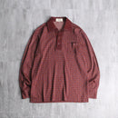 geometric pattern skipper polo shirt