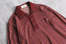 geometric pattern skipper polo shirt