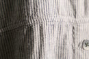 linen×rayon blend stripe shirt jacket