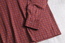 geometric pattern skipper polo shirt