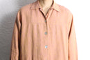 iridescent orange linen L/S shirt