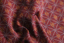 geometric pattern skipper polo shirt