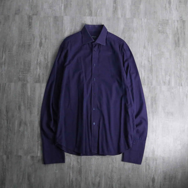 1990-00s KENZO HOMME iridescent double cuff dress shirt