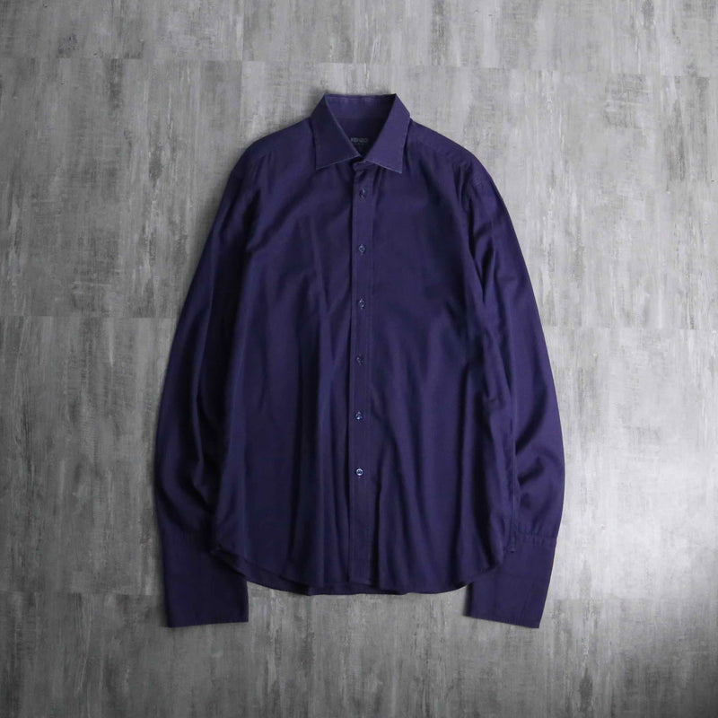 1990-00s KENZO HOMME iridescent double cuff dress shirt