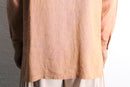 iridescent orange linen L/S shirt