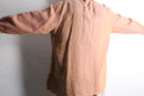 iridescent orange linen L/S shirt