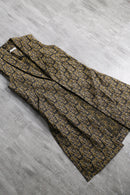 flower pattern gobelin long vest