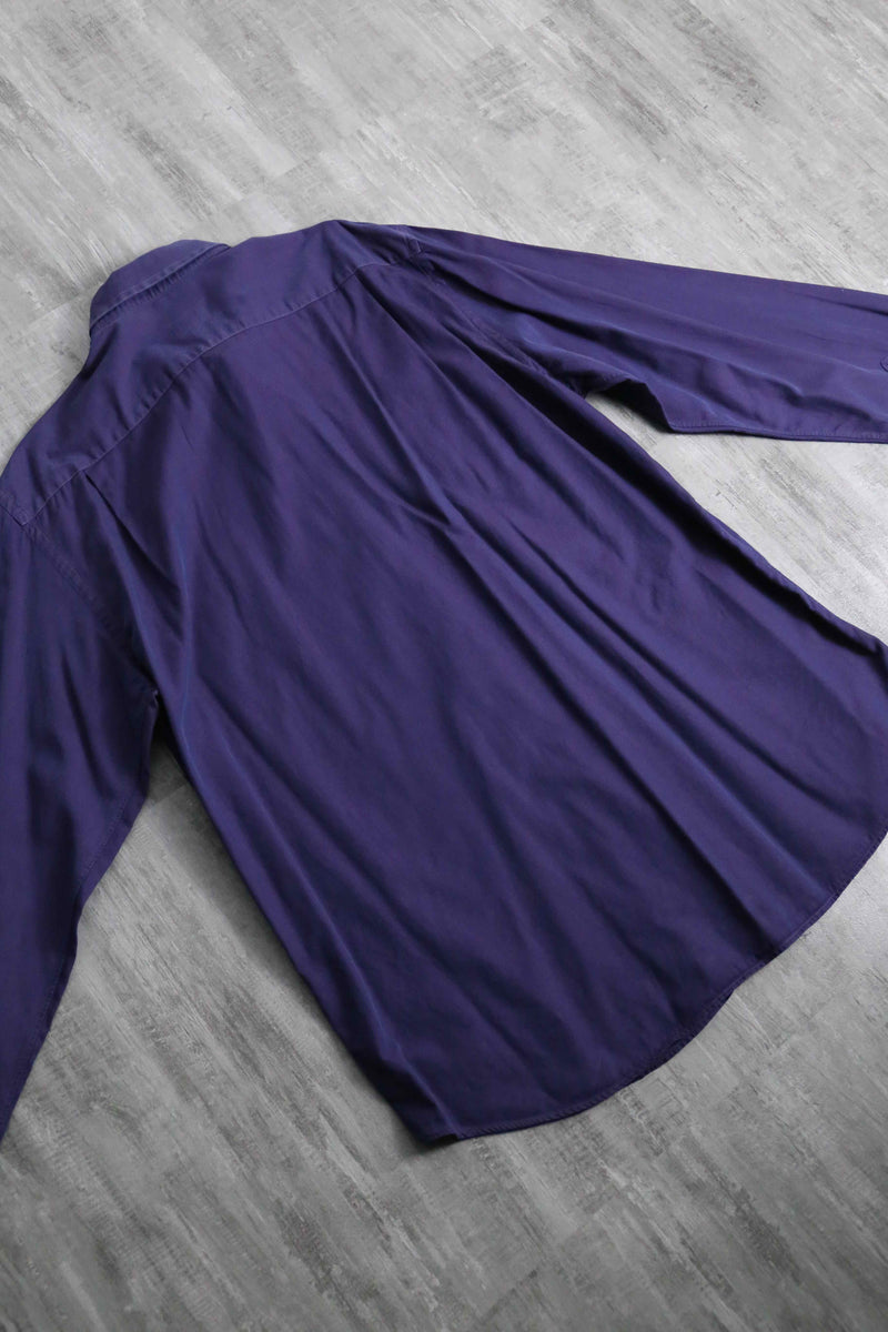 1990-00s KENZO HOMME iridescent double cuff dress shirt