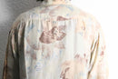 ivory gradation pattern silk shirt