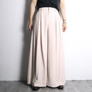 blush pink pleated drape wide pants