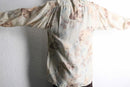 ivory gradation pattern silk shirt