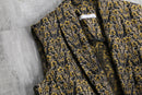 flower pattern gobelin long vest