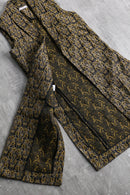 flower pattern gobelin long vest