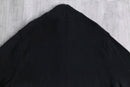 black cotton zip knit