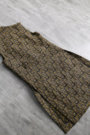 flower pattern gobelin long vest
