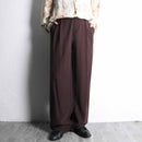 bordeaux wide straight easy pants