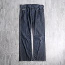 "DIESEL INDUSTRY" straight black denim pants