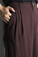 bordeaux wide straight easy pants