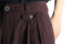 bordeaux wide straight easy pants